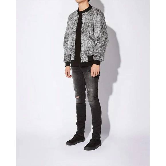 NEW RTA atticus jacket in black lines
